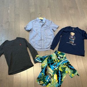 Lot 4 boys shirts size 6. Polo and Apaman